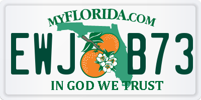 FL license plate EWJB73