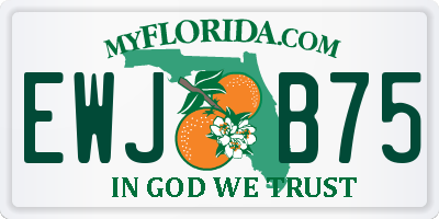 FL license plate EWJB75
