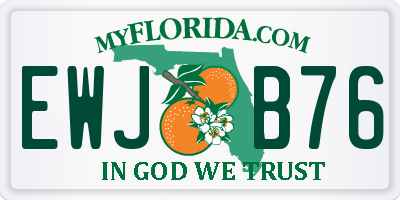 FL license plate EWJB76