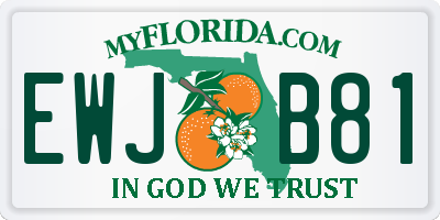 FL license plate EWJB81