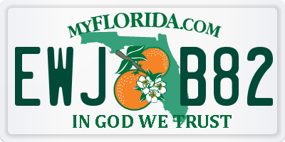 FL license plate EWJB82