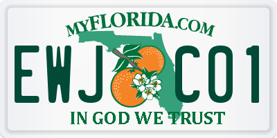 FL license plate EWJC01