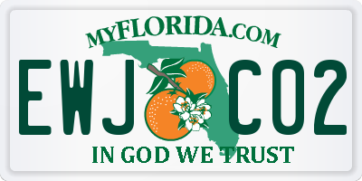 FL license plate EWJC02