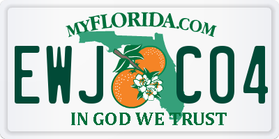 FL license plate EWJC04