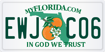 FL license plate EWJC06