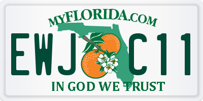 FL license plate EWJC11