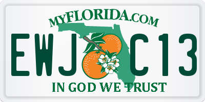 FL license plate EWJC13