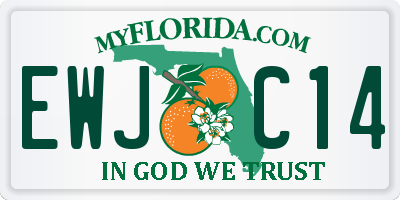 FL license plate EWJC14