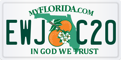 FL license plate EWJC20