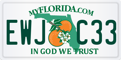 FL license plate EWJC33