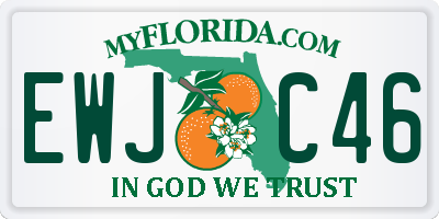 FL license plate EWJC46