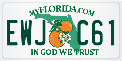 FL license plate EWJC61