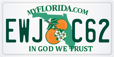 FL license plate EWJC62