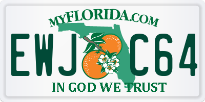 FL license plate EWJC64