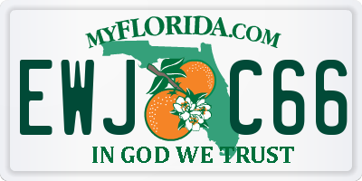 FL license plate EWJC66