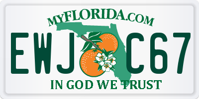 FL license plate EWJC67