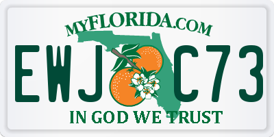 FL license plate EWJC73
