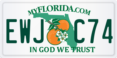 FL license plate EWJC74