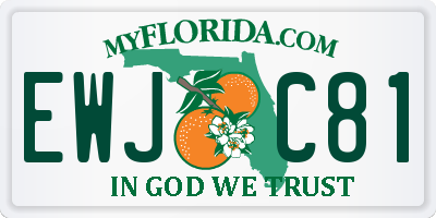 FL license plate EWJC81