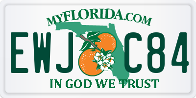 FL license plate EWJC84
