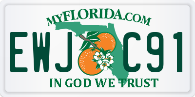FL license plate EWJC91