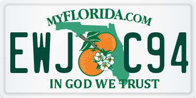 FL license plate EWJC94