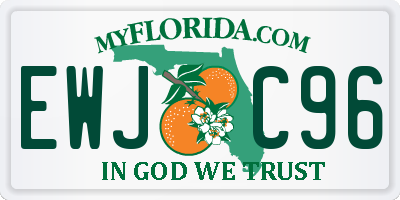 FL license plate EWJC96