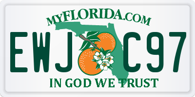 FL license plate EWJC97