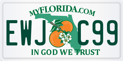 FL license plate EWJC99