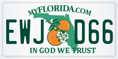 FL license plate EWJD66