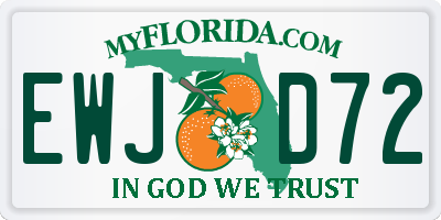 FL license plate EWJD72