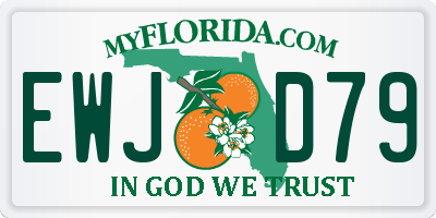 FL license plate EWJD79