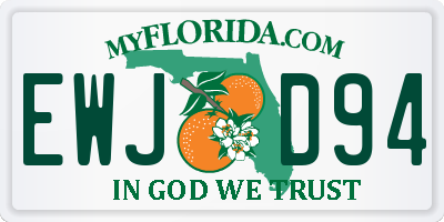 FL license plate EWJD94