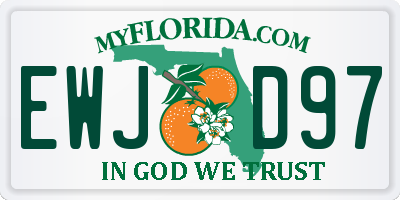 FL license plate EWJD97