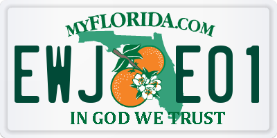 FL license plate EWJE01