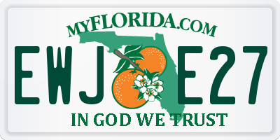FL license plate EWJE27