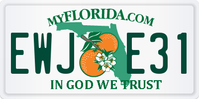 FL license plate EWJE31