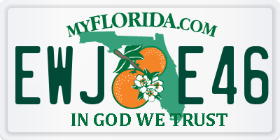 FL license plate EWJE46