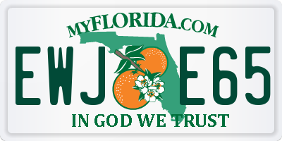 FL license plate EWJE65