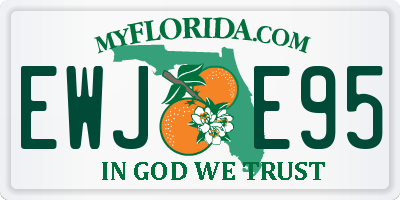 FL license plate EWJE95