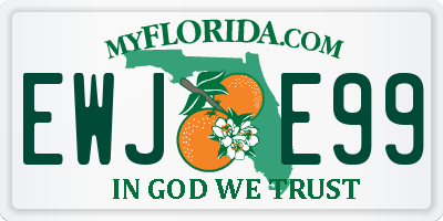 FL license plate EWJE99