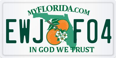 FL license plate EWJF04
