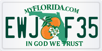 FL license plate EWJF35