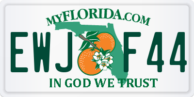 FL license plate EWJF44