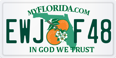 FL license plate EWJF48