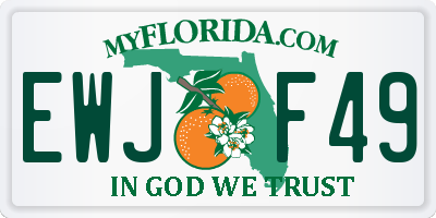 FL license plate EWJF49