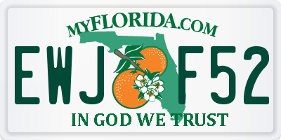 FL license plate EWJF52