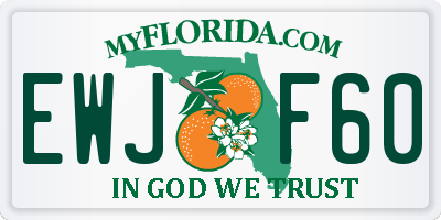 FL license plate EWJF60