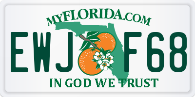FL license plate EWJF68