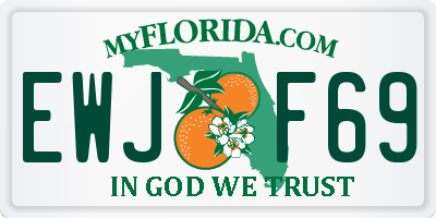 FL license plate EWJF69